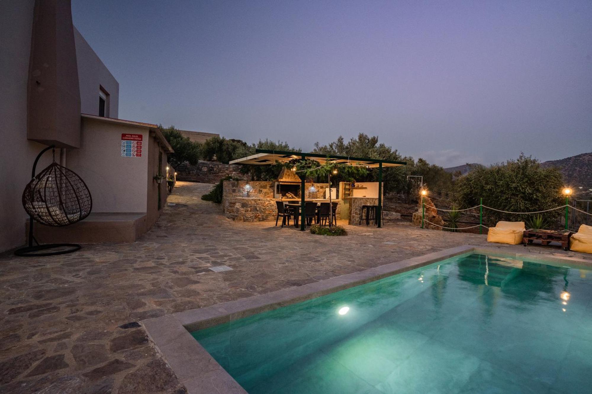 Villa Aktis With Freshwater Pool And Sea View Sissi  Ngoại thất bức ảnh