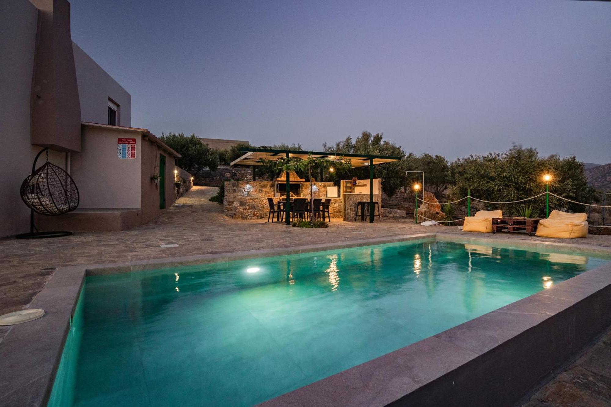 Villa Aktis With Freshwater Pool And Sea View Sissi  Ngoại thất bức ảnh